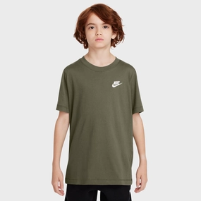 Nike Sportswear Junior's Embroidered Futura T-Shirt / Medium Olive