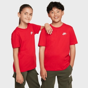 Nike Sportswear Juniors' Embroidered Futura T-Shirt / University Red