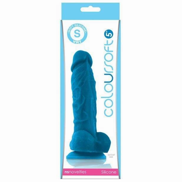 NS Novelties - ColourSoft Silicone Suction Cup Realistic Soft Dildo with Balls