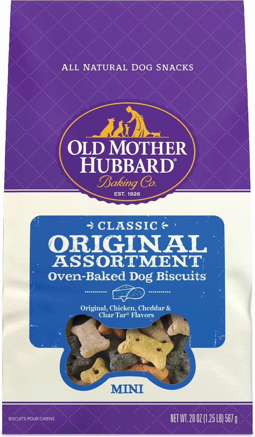 Old Mother Hubbard Crunchy Classic Natural Original Assortment Mini Biscuits Dog Treats