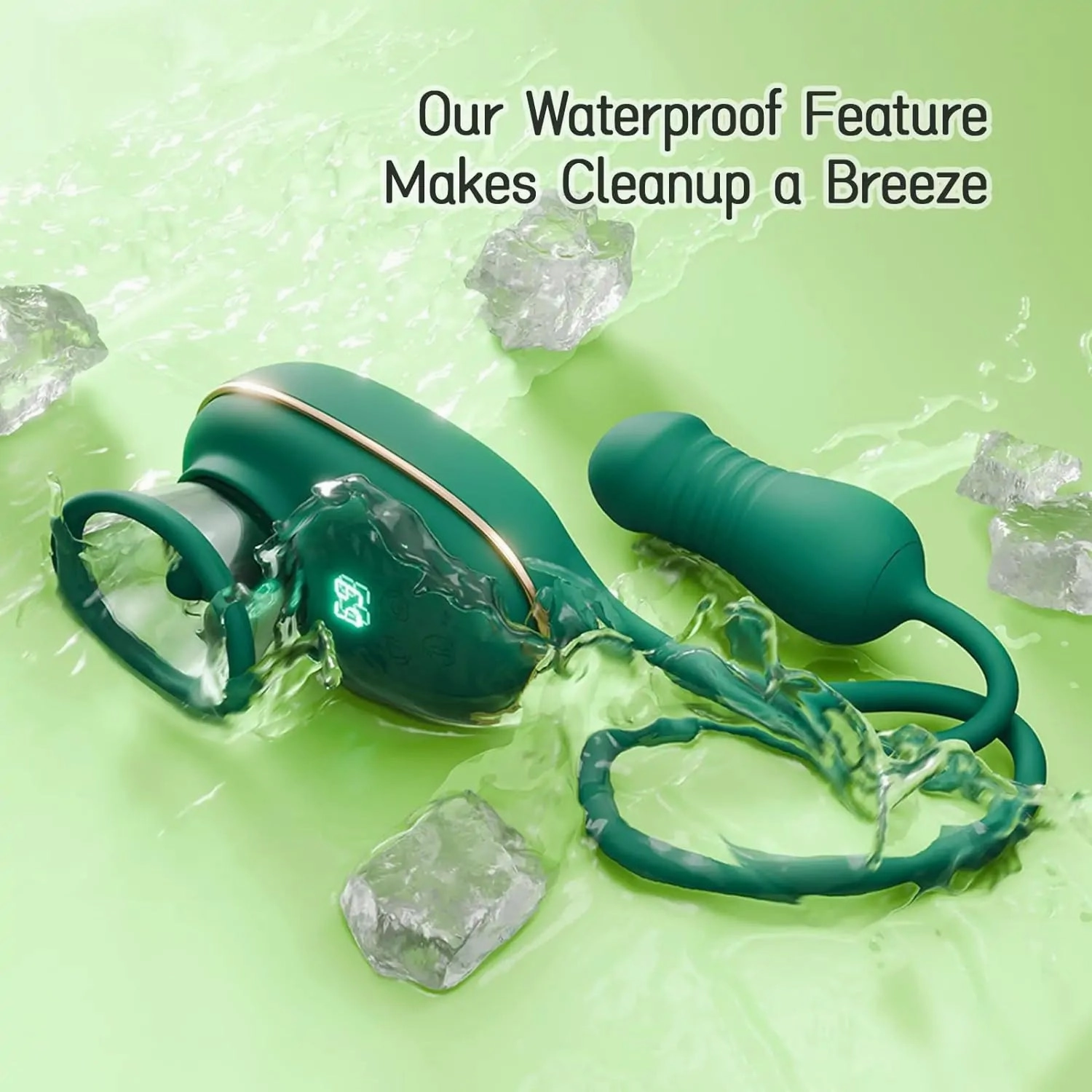 OpulaLuxe - Clit Sucking Toy Vibrator with Vibrating Licking Tongue & Thrusting Vibrator