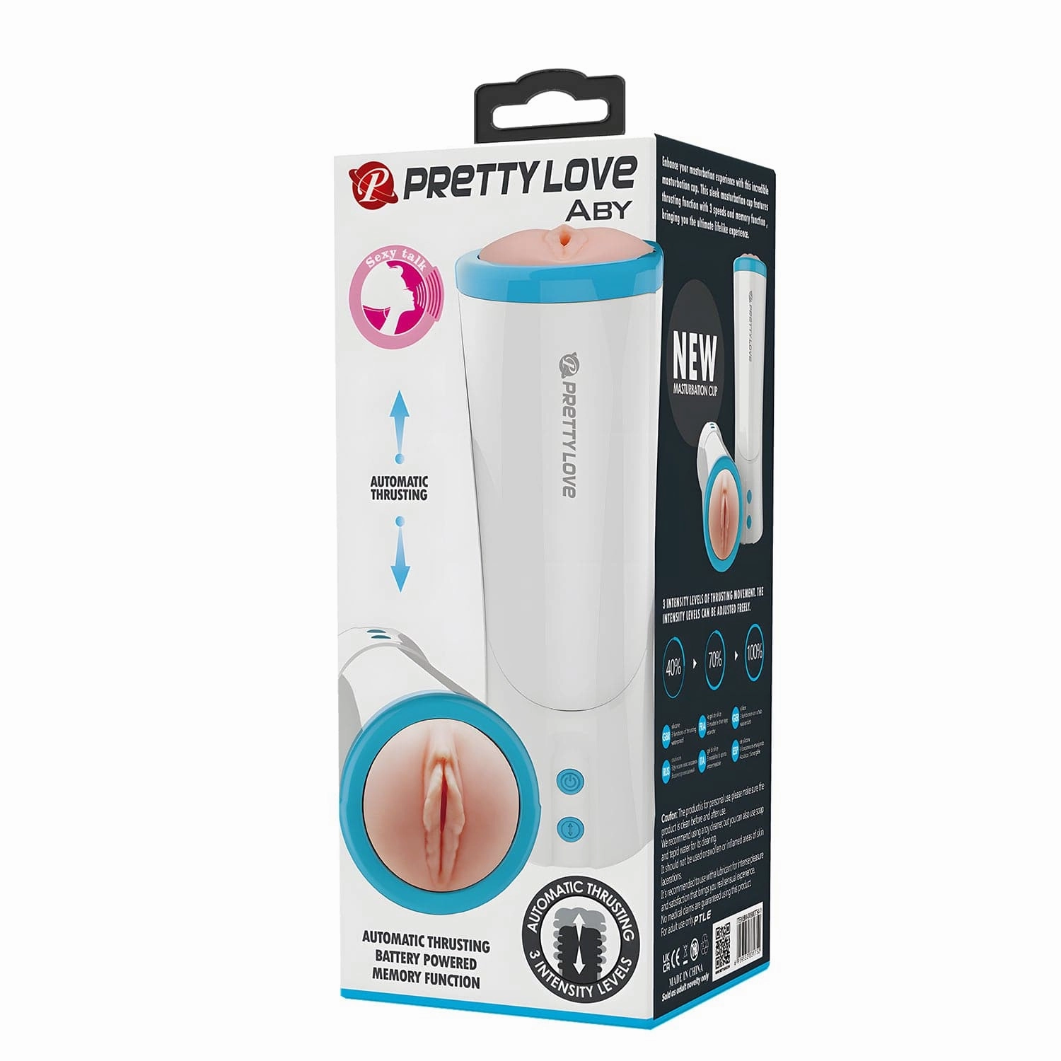 Pretty Love - Aby Automatic Thrusting Masturbator (White)