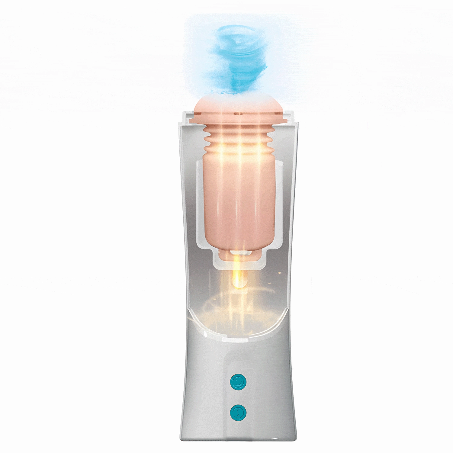 Pretty Love - Aby Automatic Thrusting Masturbator (White)