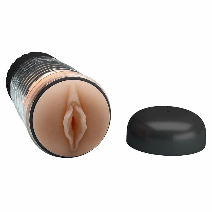 Pretty Love - Emily Vibrating Licking Masturbator (Beige)