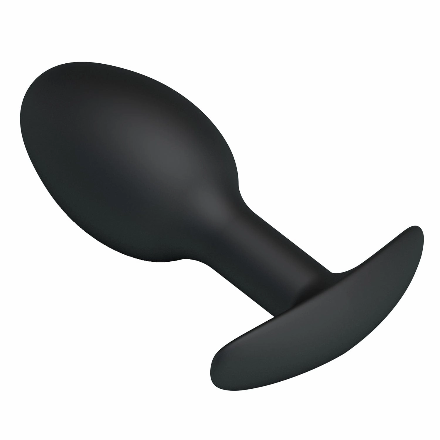 Pretty Love - Heavy Balls Silicone Butt Plug (Black)