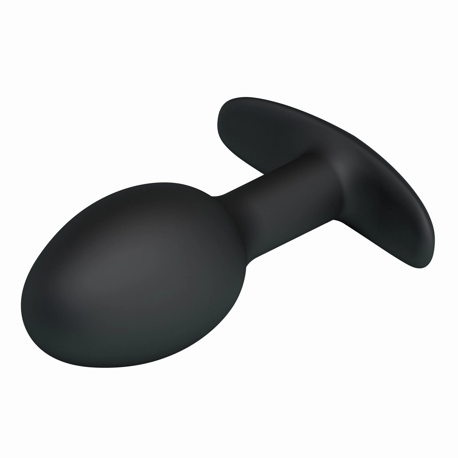 Pretty Love - Heavy Balls Silicone Butt Plug (Black)