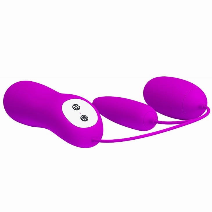 Pretty Love - Irma Remote Control Egg Massager Vibrator (Purple)