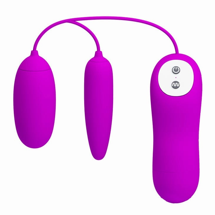 Pretty Love - Irma Remote Control Egg Massager Vibrator (Purple)