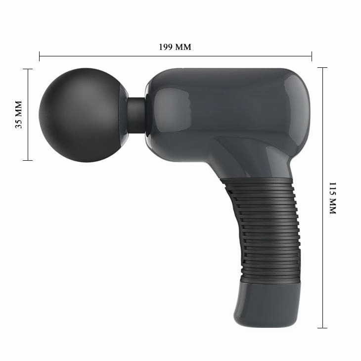 Pretty Love - Super Power Wand Massager Gun (Black)