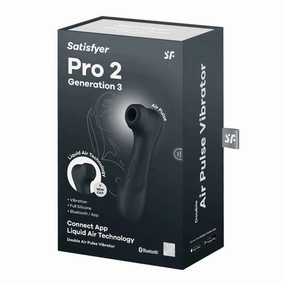 Satisfyer Pro 2 Generation 3 Clitoral Stimulator with Liquid Air Technology and Vibration Black