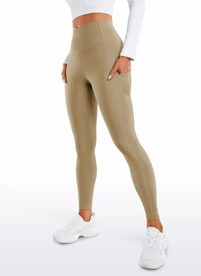 Thermal Fleece Lined Pocket Leggings 28''