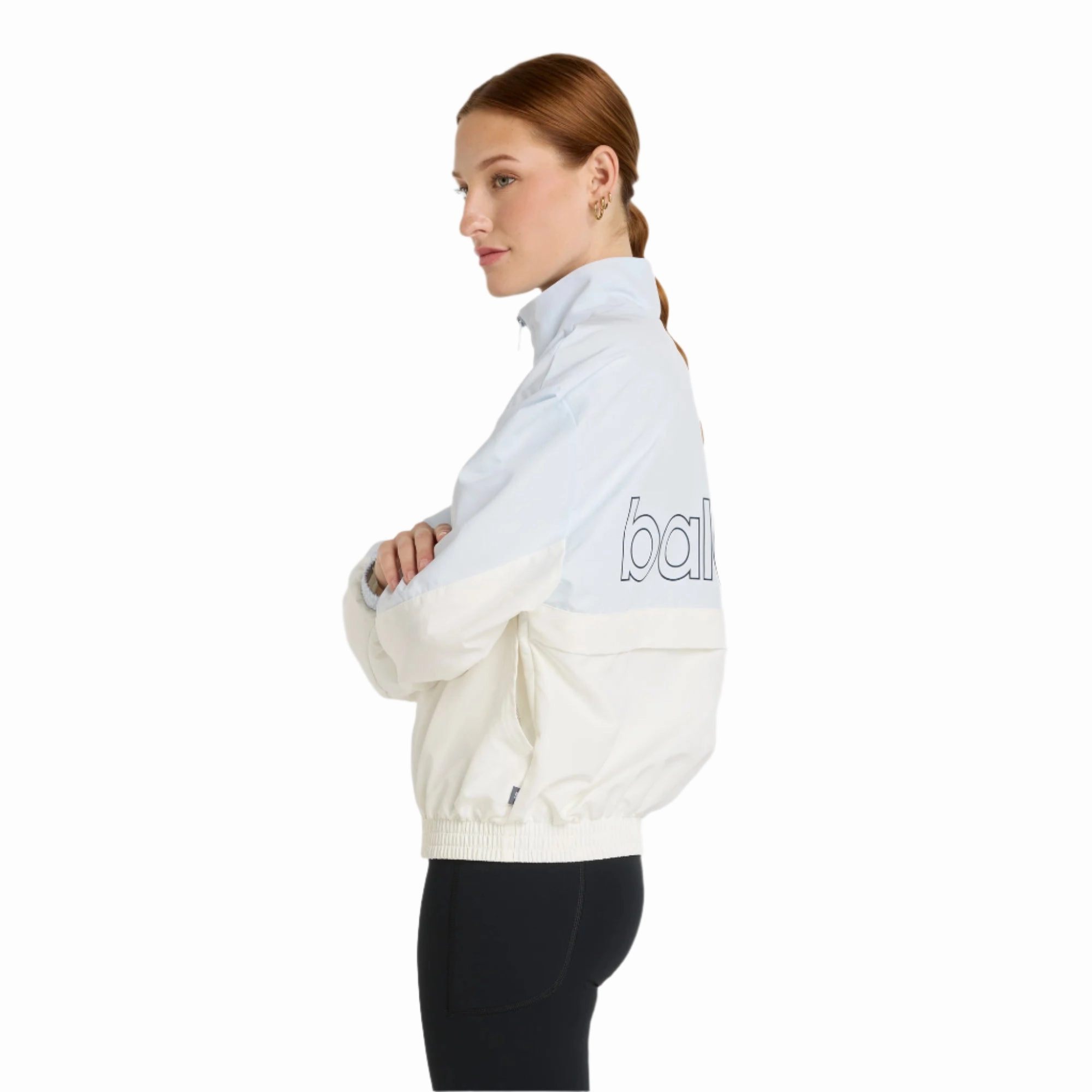 Women's Colour Blocked Graphic Woven Jacket