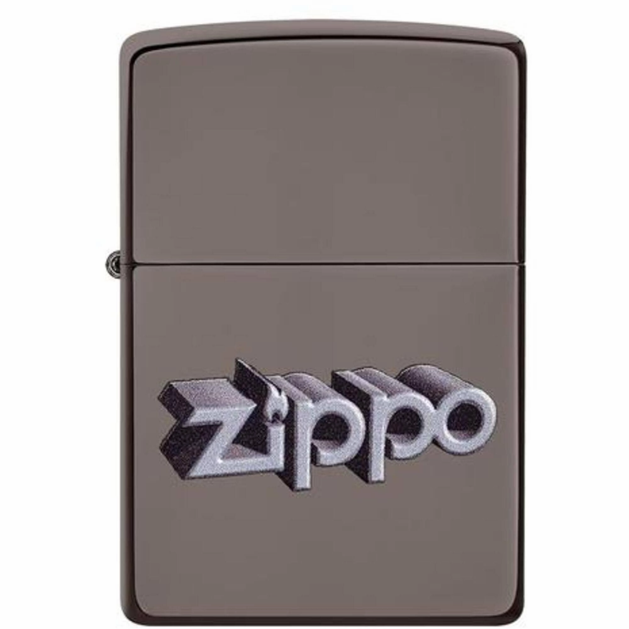 Zippo Windproof Pocket Lighter - 3D Zippo Logo Black Ice Metal | 49417